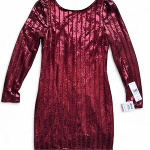 Nanette Lepore Red Sequin Dress